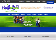Tablet Screenshot of hoopsnsand.com